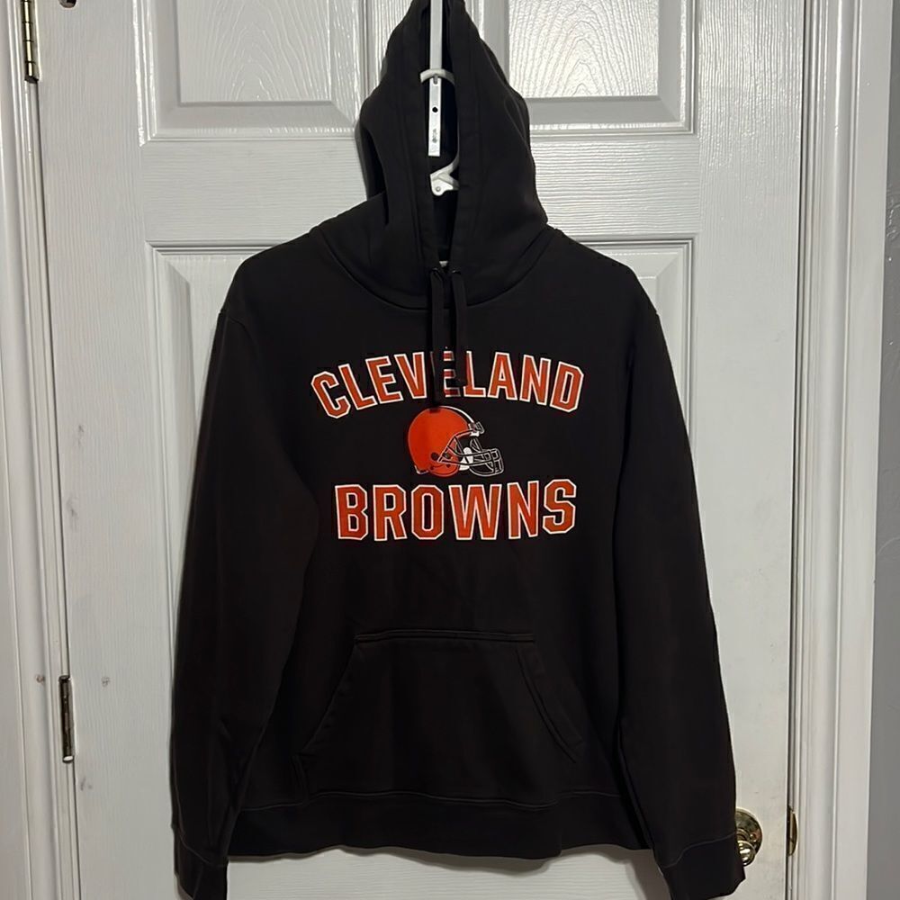 🔥🔥 CLEVELAND BROWNS NFL Hoodie Sweatshirt - EXCELLENT Condition - Men Sz Lg